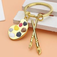 New Painter Pendant Keychain Chain Car Heart-shaped KeyRing Course Souvenir Child