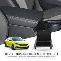 Center Console Hidden Storage Box Accessories for 10Th 2021 2020 2019 2018 2017 2016 , Black