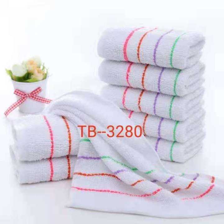 12pcs Long Towel Thick Long Towel with Fashion Design Lining 32g pcs