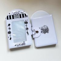 INS Black White Photocard Holder Kpop Photo card Holder Idol Postcards Collect Book 3inch Korean Storage Album School Stationery