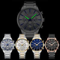 HotCURREN Men S Fashion Sports Chronograph Watches With Auto Date Casual Business With Stainless Steel celet Relogio Masculino