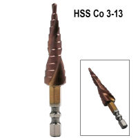 【2023】3-13มม. M35โคบอลต์ขั้นตอนเจาะบิต14นิ้ว Hex Shank สองขอบเกลียวร่องหลุมเลื่อยตัดสำหรับโลหะสแตนเลส