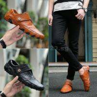 Size 38-47 Men Leather Shoes Causal Peas shoes