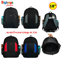 BigBagsThailand กระเป๋าเป้สะพายหลัง Romar Polo 18 นิ้ว รุ่น R7187B (Black)