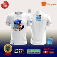 （Can Customizable）Awesome Design&amp;gt;T-Shirt SONIC 2023 60th Anniversary multi colour（Adult and Childrens Sizes）