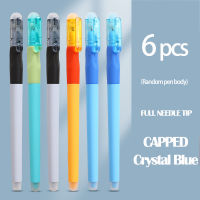 M&amp;G 0.5mm Magic Erasable Pen Capped Retractable Gel Pen BlackBlueCrystal Blue Erasable Refill Rod Gel Ink Stationery Pens