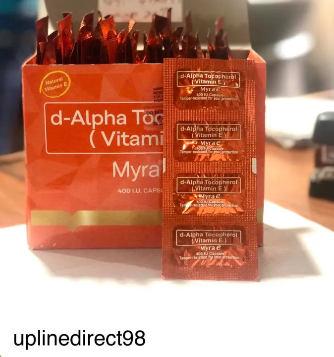 Myra e 400 I.U. Capsule (dAlpha Tocopherol VItamin E) Lazada PH