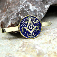 Vintage Masonic Tie คลิปบุคลิกภาพ Eye Of Horus Freemasonry Tie Bar Gold Plated Lapel Pin ประณีตเสื้อผ้าอุปกรณ์เสริม