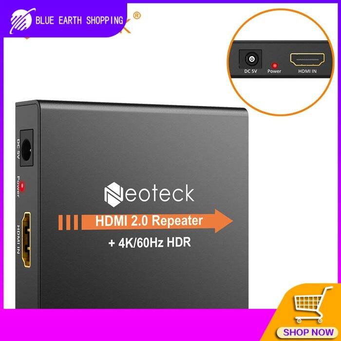 HDMI 2.0 Amplifier Extender 60m 4K 60Hz YUV 4 4 4 HDR 3D for PC