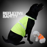 Reflective Dog Vest Clothes High Visibility Jacket Small Large Dogs Fluorescent Safety Vests For Outdoor Hiking Walking