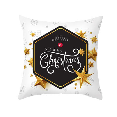 Christmas Decoration Cushion Cover 45*45 Pillowcase Sofa Cushions Merry Christmas Decorations for Home Room Decor New Year