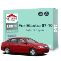 11ชิ้นรถยนต์ LED ภายในหลอดไฟชุดสำหรับ Hyundai Elantra HD 2007 2008 2009 2010ยานพาหนะในร่มอ่านโดมลำต้นโคมไฟ C An BUS