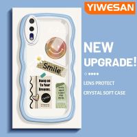 YIWESAN เคสสำหรับ Huawei P20 P20โปรดีไซน์ใหม่การ์ตูน Keep Smiling ขอบครีมกันกระแทกแบบใสนิ่มเคสโปร่งใสลายกล้องถ่ายรูปเคสมือถือเรียบง่ายอ่อนโยนฝาครอบป้องกัน