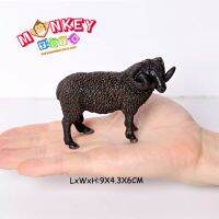 Monkey Toys - โมเดลสัตว์ Sheep แกะดำ ขนาด 9.00 CM (จากหาดใหญ่)