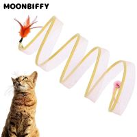 Cat Tunnel Toys Mouse Shape Balls Foldable Kitten Play Tunnel Funny Cat Stick Mouse Supplies Simulation Mouse Cat Accessories