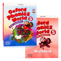 Oxford phonics world level 5 set textbook + Exercise Book Oxford natural spelling English original childrens English textbook primary school letter pronunciation enlightenment training OPW student book set including e-book