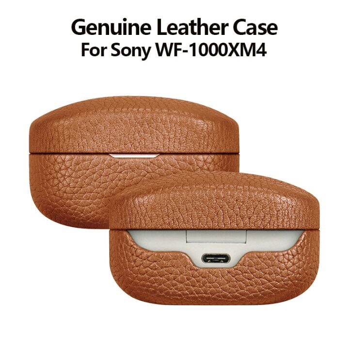 Genuine Leather Case For Sony Wf Xm Luxury Real Leather Handmade