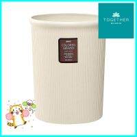 ถังขยะกลม LUSTROWARE 10 ลิตร สีครีมROUND DUSTBIN LUSTROWARE 10L CREAM **พลาดไม่ได้แล้วจ้ะแม่**