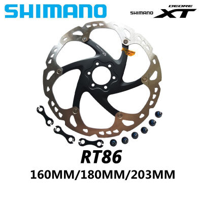 Shimano DEORE XT SM-RT86 SLX หกเล็บดิสก์เบรกสำหรับ MTB ดิสก์เบรกหกเล็บ160มิลลิเมตร180มิลลิเมตร203มิลลิเมตรดิสก์เบรกเบรกโรเตอร์