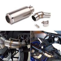 For YAMAHA YZF R25 MT03 R3 MT 03 Dirt Bike Racing Motorbike Modified Muffler Motorcycle Middle with sc Exhaust Escape Moto Pipe