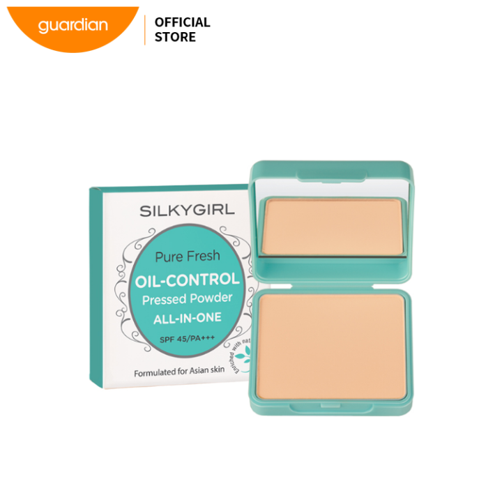 Silkygirl Pure Fresh OilControl Pressed Powder 01 Lazada