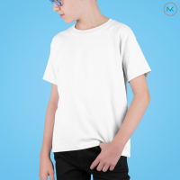 GILDAN รุ่น Premium cotton เสื้อยืดเด็ก (Kids T-shirt) ใส่สบาย คอตต้อน 100% ผ้าอยู่ทรง สีขาว แบรนด์นำเข้าจากอเมริกา