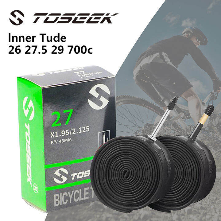 TOSEEK inner tube bicycle inner tube butyl rubber inner tube 26 27.5 29