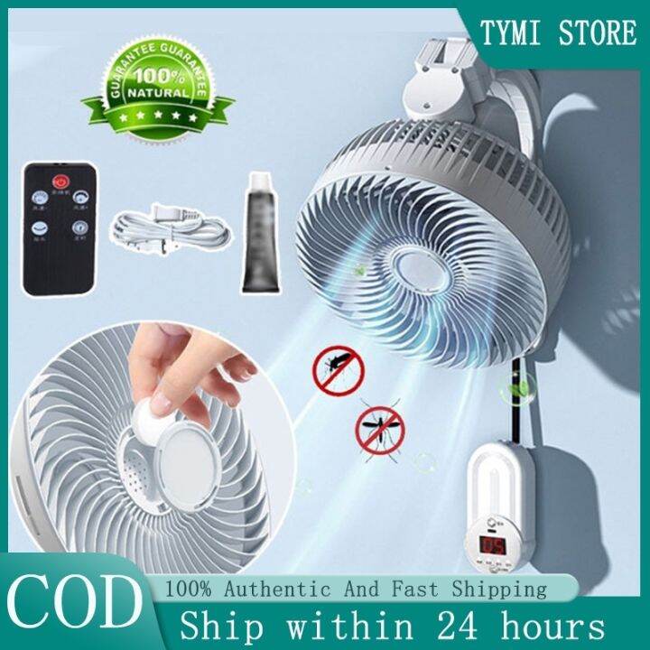 Electric Fan with Remote Control Wall Mounted Ceiling Fan Quiet Air