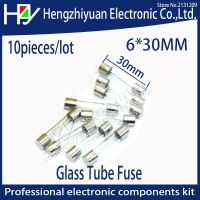 Hzy 10pcs multimeter Fuse Quick Fast Blow Fuse Glass Tube thermo Fuses 6x30mm 250V 1A/2A/3A/4A/5A/6A/7A/8A/10A/15A/20A/25A/30A