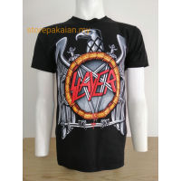 (พร้อมสต็อก) Slayer 100 cotton ROCK band เสื้อยืด