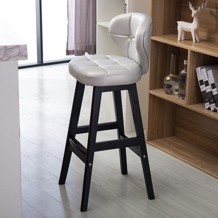 royal-craftsman-xuan-เก้าอี้บาร์ไม้เก้าอี้สตูลสูงบ้านพนักพิงเก้าอี้บาร์ย้อนยุคเรียบง่ายเก้าอี้แคชเชียร์เก้าอี้โต๊ะบาร์