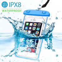 hot【cw】 phone waterproof bag Underwater Dry Cover iPhone Beach Pool Skiing 8inch universal