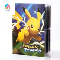 TRYJUV Pokemons ของเล่นสุดเจ๋ง,ของเล่นอะนิเมะ VMAX GX EX Pikachu อัลบั้มรูปหนังสืออัลบั้มคอลเลกชันผู้ถือบัตรเกมโฟลเดอร์การ์ดโปเกมอนอัลบั้ม