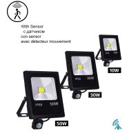 FloodLight สปอตไลท์ภายนอกถนนผนังสะท้อนไฟ LED PIR Motion Sensor กันน้ำกลางแจ้งสวน20วัตต์30วัตต์50วัตต์สะท้อน