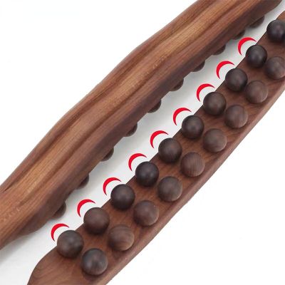 ‘；【-； Rolling Pin Universal Back Needle Massage Tendons Beech Wood Scraping Stick Point Treatment Guasha Relax Therapy Tool