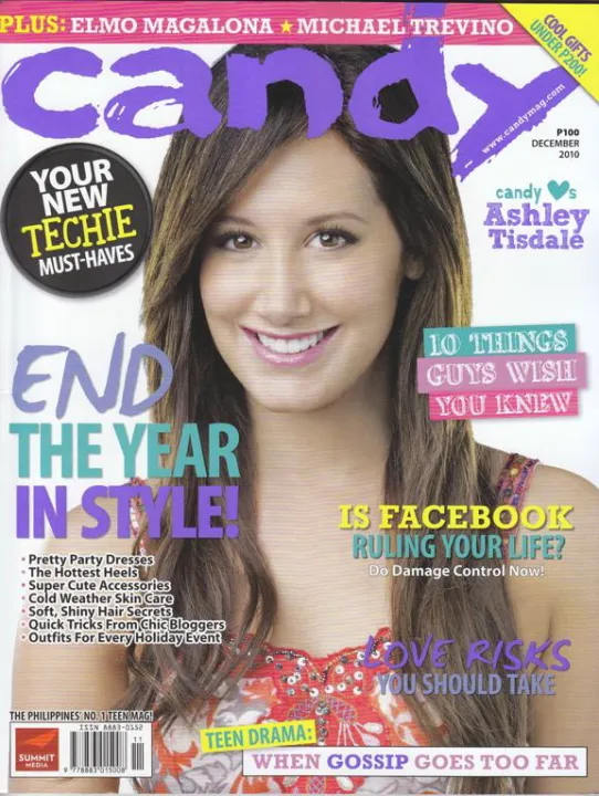 542px x 720px - Candy magazine December 2010 Ashley Tisdale | Lazada PH