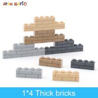 ♣☢™ 50pcs DIY Building Blocks Thick wall Figures Bricks 1x4 Dots Educational Creative Size Compatible With Brands Toys for Children
