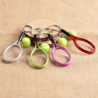 Tennis Racket Keychain Cute Sport Mini Keychain Car Pendant Keyring Sports Key Chain Who Love Sports Gifts