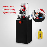 8 Quart Double Acting Hydraulic Pump Dump Trailer Crane Remote Car