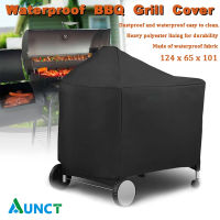 Outdoor Waterproof BBQ Grill Cover for Weber 7152 Barbecue Cover Round Grill Charcoal Barbeque Cover 124x65x101cm