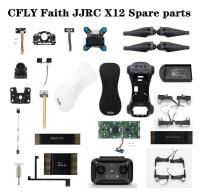 CFLY ความเชื่อโดรนอาร์ซี X12 JJRC Quadcopter Pezzi Di Ricambio เครื่องชาร์จสาย GPS ใบพัดแขนยึดกล้องเปลือกกรอบเท้า Telecomando