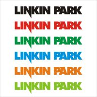 linkin park 5 สติกเกอร์ pvc กันน้ำ  ขนาด 4 x20 cm ราคา 19 บาท