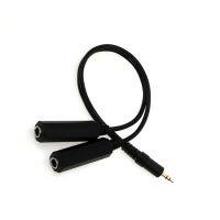 3.5mm Male Plug Stereo To Dual 6.35mm Female Audio Splitter Adapter Cable 30cm