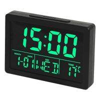 LED Digital Alarm Clock Indoor Temperature,USB Portable Bedside Table Desk Hygrometer for Kids Bedroom Car Travel