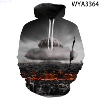 New New Men Women Children Hoodies Atomic Bomb Explosion 3D Printed Streetwear Pullover Long Sleeve Boy Girl Sweatshirts Jackettrend