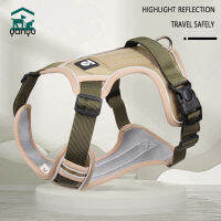 Anti-Escape Dog Harness And Leash Set สำหรับสุนัขขนาดกลางขนาดเล็กเสื้อกั๊กไนลอนสะท้อนแสง French Bulldog เดิน Supplies