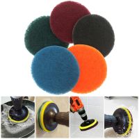 5pcs Cleaning Cloth Scrub Pad Industrial Scouring Pads Nylon Polishing Pad 4Inch Polish Sponge Abrasive Cleaning Scrub Pad