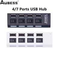 [HOT HAIXWLXKWW 589] USB 2.0 Hub Splitter อุปกรณ์เสริม Multiport พร้อมตัวขยายอะแดปเตอร์