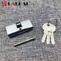 【YF】 Indoor Door Lock Core 54mm Single Dial Cylinder OB Hole Glass Sliding Interior