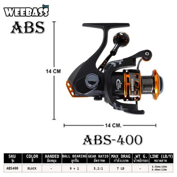 อุปกรณ์ตกปลา-weebass-รอก-รุ่น-abs-รอกตกปลา-รอกสปินนิ่ง-spinning